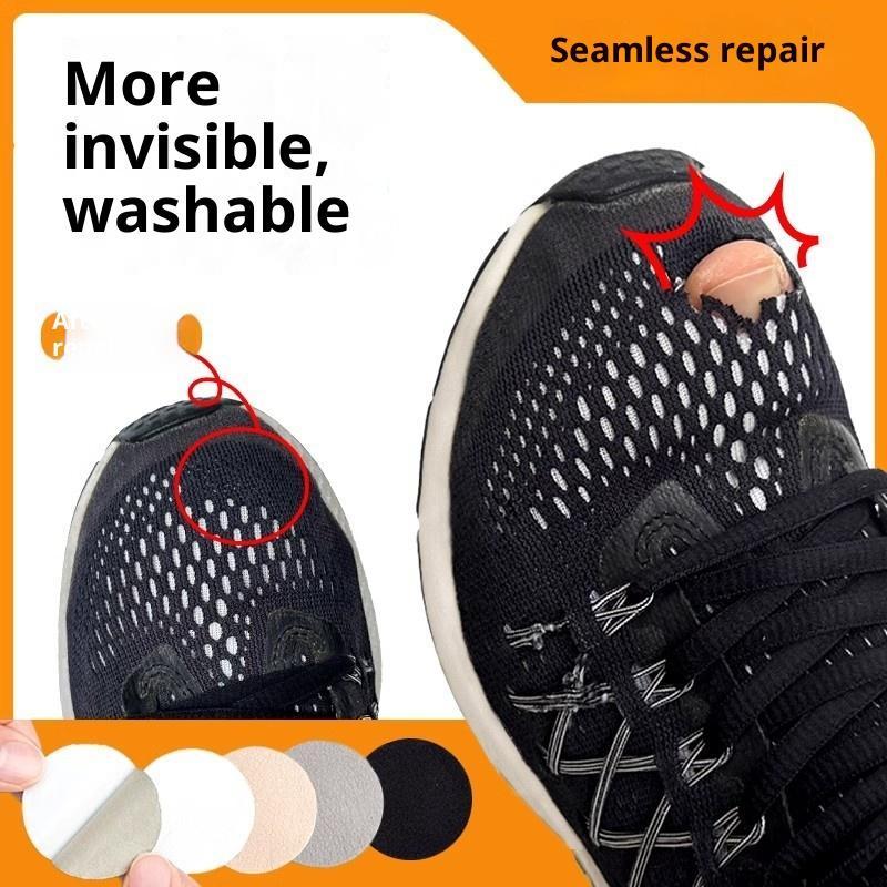 Sneakers - Lijmloze zelfklevende reparatiepleisters voor schoengaten, waterdicht,
