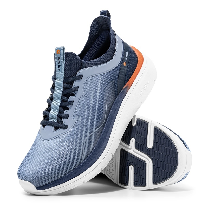 Wide Toe Box Running Sneakers - FitVille Heren Wandelsneakers met Brede Neus,