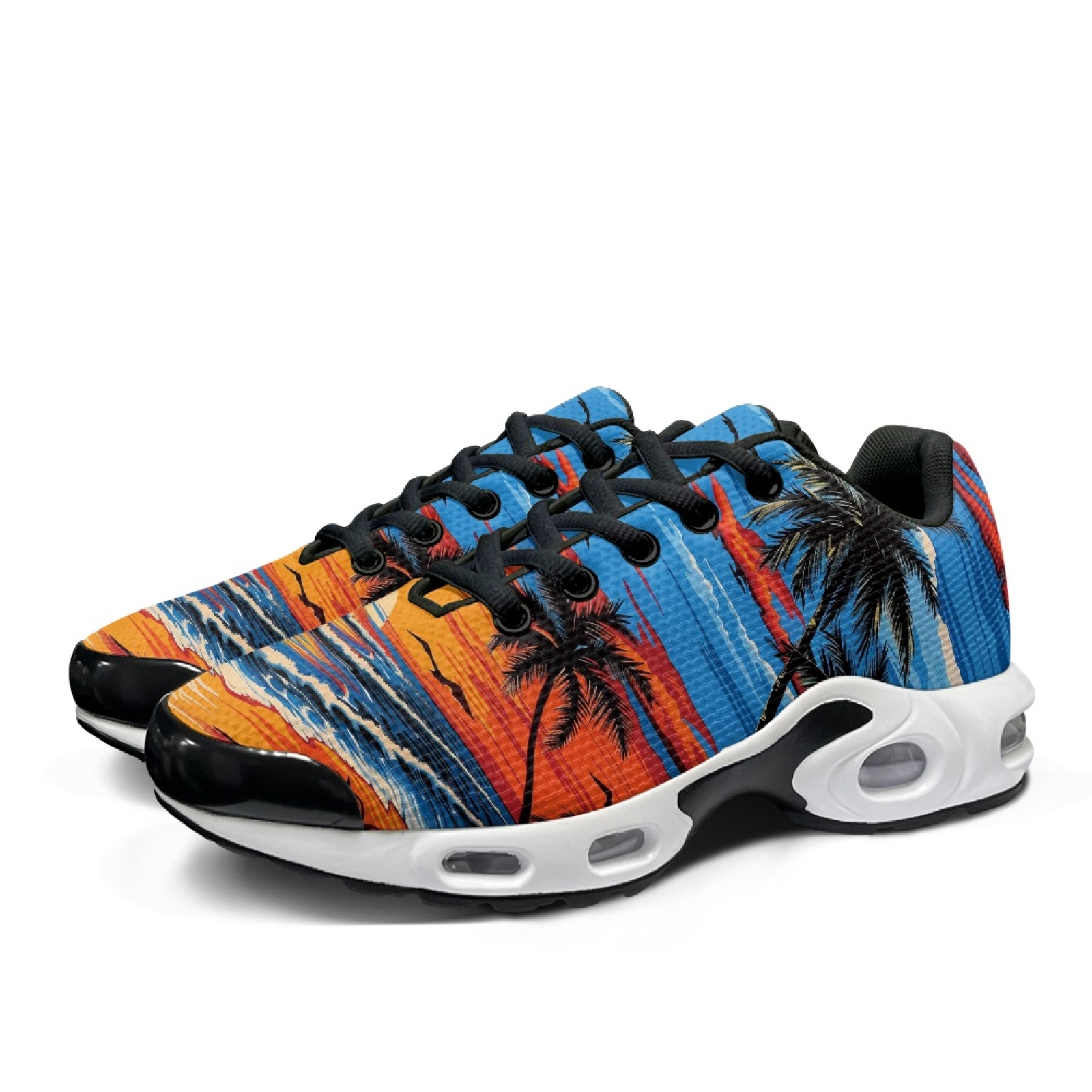 PENSTROLL Sunset Palm Trees Sl - Air Cushion Jogger Shoes Men recensie en prijs