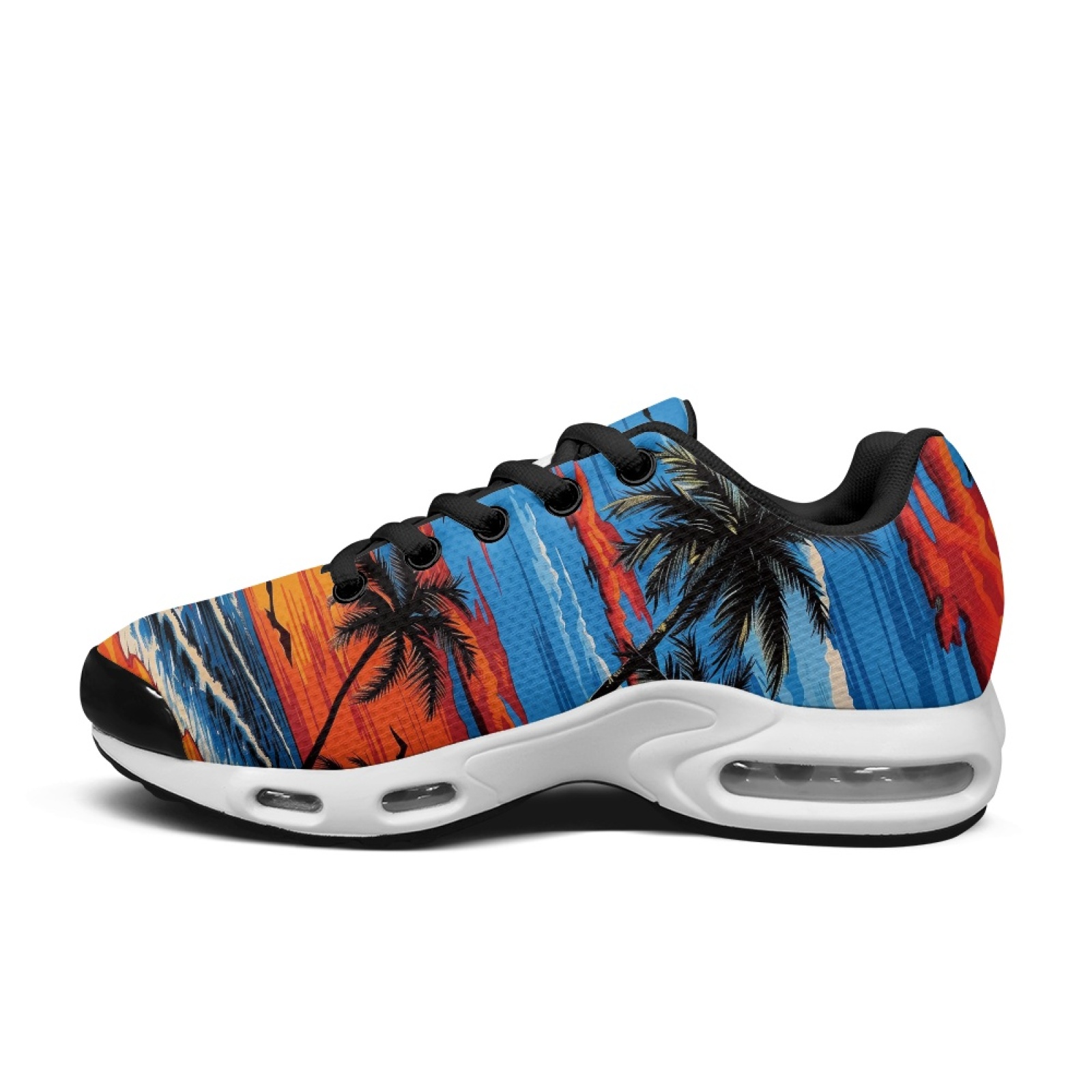 PENSTROLL Sunset Palm Trees Sl - Air Cushion Jogger Shoes Men recensie en prijs