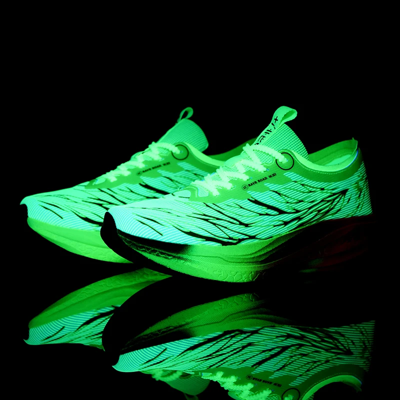 Nieuwe zachte zool demping loo - Reflective Night Running Shoes recensie en prijs