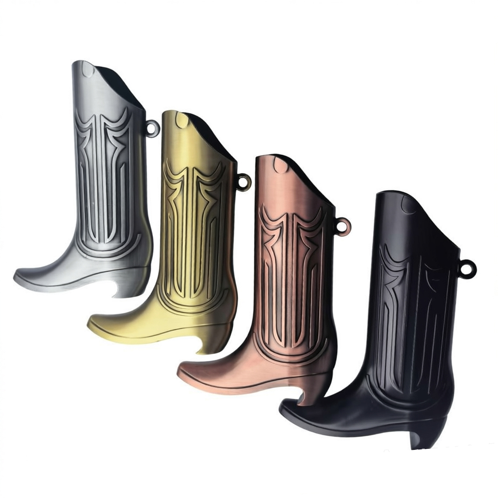 Metalen cowboy-laarzen aanstek - Boots recensie en prijs