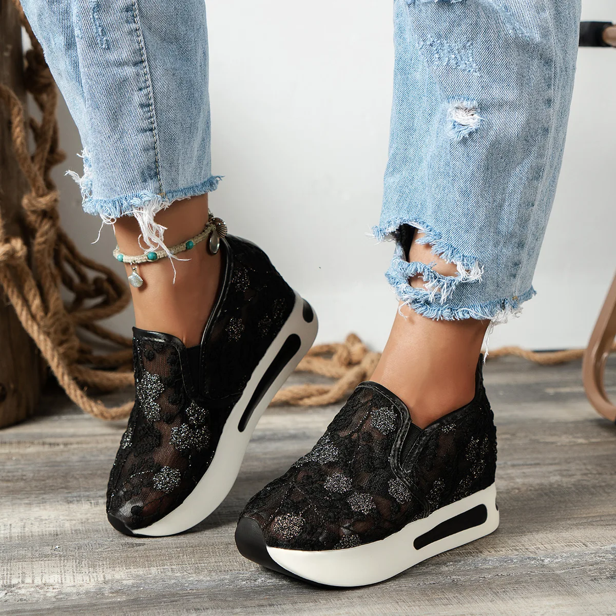 Kant Flats Platform Vrouwen Sp - Breathable Mesh Athletic Shoes recensie en prijs